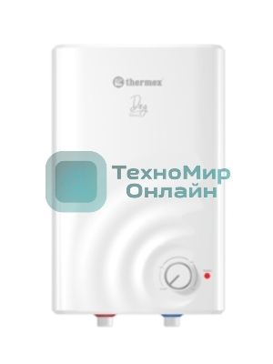 Водонагреватель электрический Thermex Day 7 O белый, накопительный, 7 л, 2 кВт, настенный, универсальная ориентация