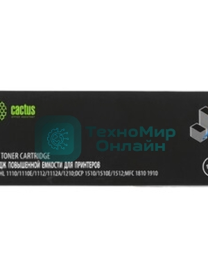 Картридж лазерный Cactus CS-TN1075A-MPS черный (2000стр.) для Brother HL-1110/1112/1510/1512/1810/1815