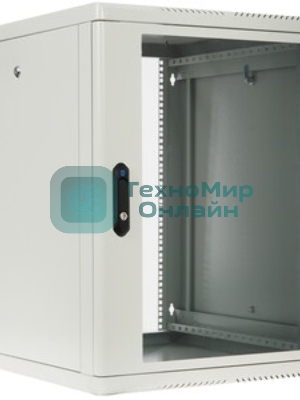 Шкаф телекоммуникационный настенный разборный ЦМО 15U (600 x 650) съемные стенки, дверь стекло, черный (ШРН-М-15.650-9005)