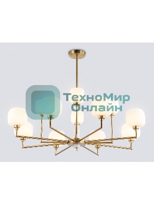 Люстра Ambrella light LH53019/12 BS/FR латунь/белый матовый G9*12 max 40W D910*680