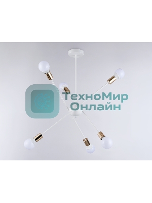 Светильник Ambrella light TR80432/6 WH/GD белый/золото E27/6 max 60W D950*730