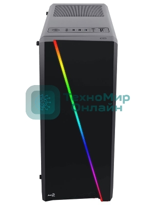 Компьютерный корпус Aerocool/Formula PGS-V Cylon , ATX, без БП, RGB подсветка, окно, картридер, 1x USB 3.0 + 2x USB 2.0, 1х12см вентилятор в комплекте