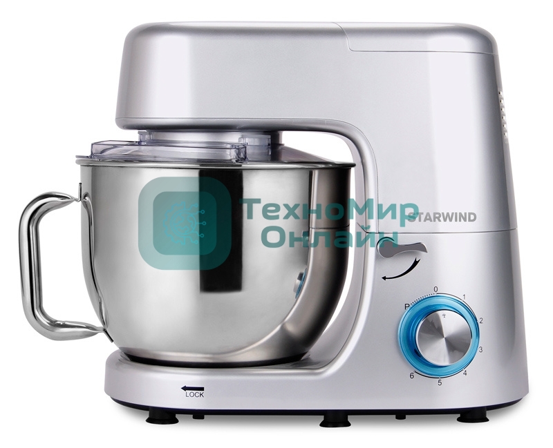 Миксер стационарный Starwind SPM8183 1600Вт серебристый