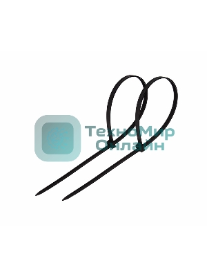 Хомут-стяжка кабельная нейлоновая Rexant 150 x3,6 мм, черная, упаковка 100 шт.