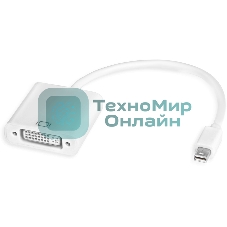 Адаптер-переходник Greenconnect Apple mini DisplayPort 20M > DVI 24+5F (GCR-MDP2DVI)