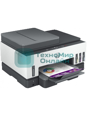 МФУ струйное HP Smart Tank 790 (4WF66A), A4, цветной, печ. до 15 стр/мин. (ч/б) до 9 стр/мин. (цвет), 1200 x 1200 dpi (ч/б печать, скан.) 1200 x 4800 dpi (цвет), USB, Wi-Fi, BlueTooth, Air Print, Mopria