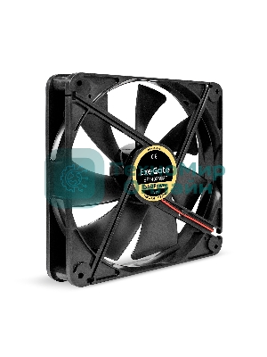 Вентилятор для корпуса ExeGate ExtraPower EP14025S2P черный, 140 мм, 1600 об/мин, 31 дБ, 2 pin