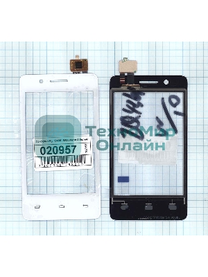 Сенсорное стекло (тачскрин) для Fly IQ436i ERA Nano 9, белое