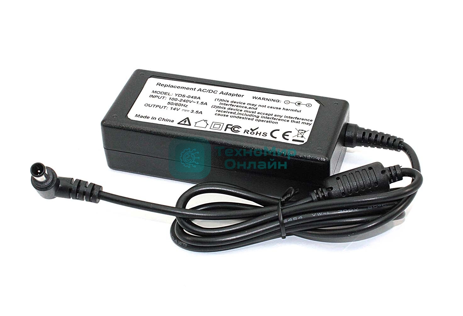 Блок питания (сетевой адаптер) для ноутбуков Samsung 14V 3.5A 6.5x4.4 OEM