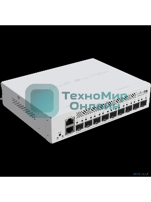 Коммутатор MikroTik Cloud Router Switch CRS310-1G-5S-4S+IN with 800 MHz CPU, 256 MB RAM, 4xSFP+, 5xSFP cages, 1xGbit LAN port, RouterOS L5, desktop case, rackmount ears, PSU