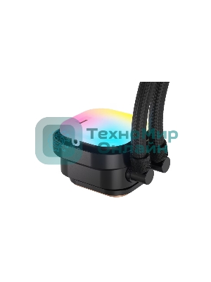 Система жидкостного охлаждения Corsair iCUE LINK TITAN 240 RX RGb (240мм, черный, RGb/ Fans: 2x120мм, 73.5CFM, 36dBA, 2100RPM/ S: 1851, 1700, AM5, AM4)