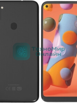 Дисплей (модуль) для Samsung Galaxy A11 SM-A115 в сборе с тачскрином и рамкой (N,G ver.) черный