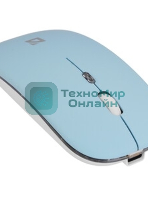 Мышь беспроводная Defender Coda MB-261 голубой, 1600 dpi, радиоканал, Bluetooth, USB, кнопки - 4
