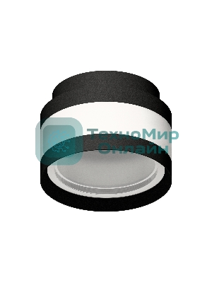 Корпус светильника C8420 SBK/CL черный песок/прозрачный D110*H70mm GX53