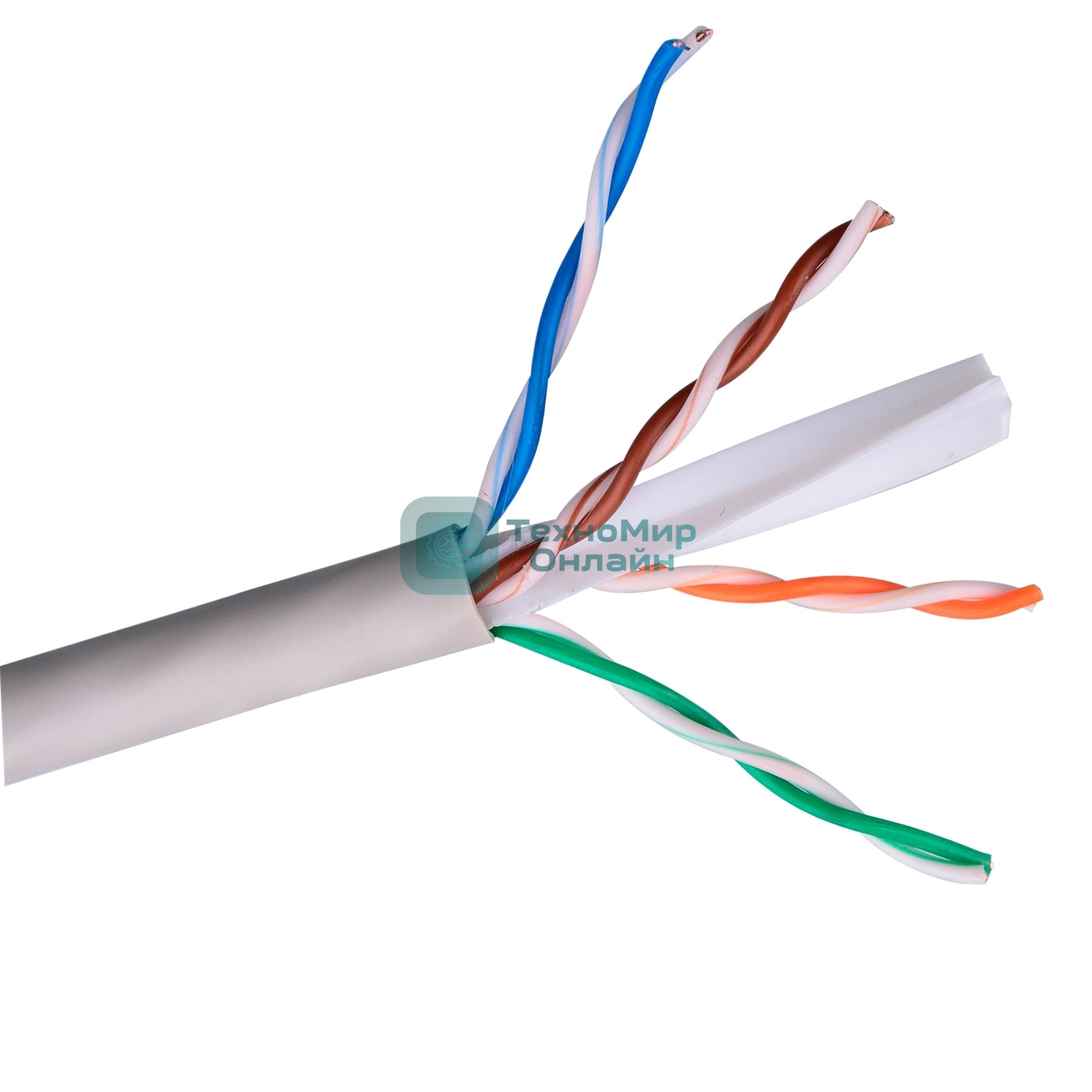 Кабель Exegate EX186134RUS UTP 4 пары кат.6 Exegate CCA, 305м pullbox, серый