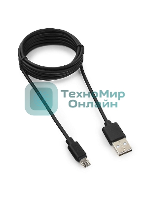Кабель USB 2.0 Pro Гарнизон GCC-mUSB2-AMBM-1.8M, AM/microBM 5P, 1.8м, черный, пакет