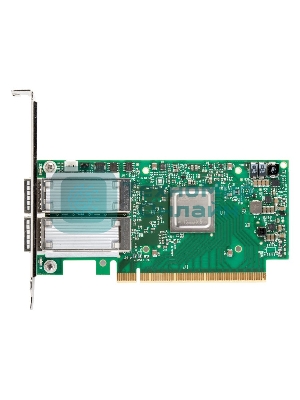 Плата сетевого контроллера MELLANOX ConnectX-5 VPI adapter card, EDR IB (100Gb/s) and 100GbE, dual-port QSFP28, PCIe3.0 x16, tall bracket, ROHS R6