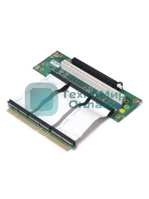 Raiser card Riser card, 2U, 2-Slot, PCI-e 16x 1slot & 64bit PCI-X,Cable Link 100мм(80H09323201B0)