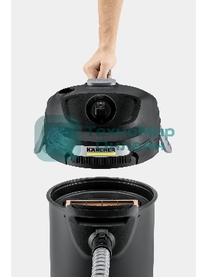 Пылесос Karcher AD 4 PREMIUM желтый/черный, 150/600 Вт, уборка сухая, пылесборник контейнер 17 л