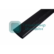 Термоусаживаемая трубка клеевая Rexant 95,0/29,0 мм, (3-4:1) черная, упаковка 2 шт. по 1 м