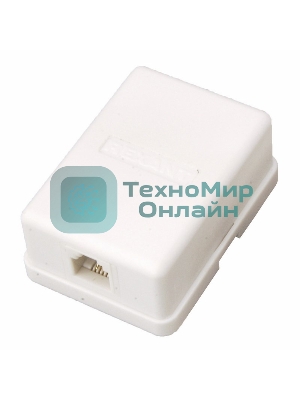 Рoзетка телефонная внешняя PROconnect, 1 порт RJ-11(6P-2C), категория 3, (50 шт/уп)