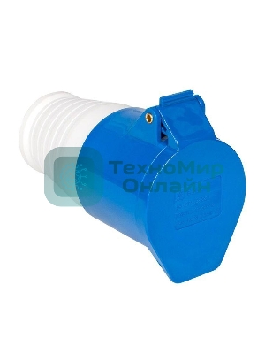 Розетка кабельная 16А 220В 2P+РЕ IP44 (213) EKF ps-213-16-220