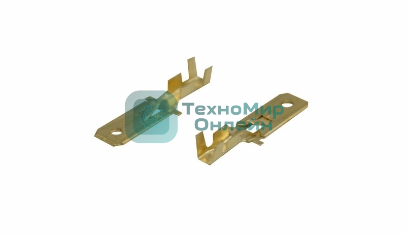 Клемма плоская Rexant штекер 6.3 мм 0,5-1.5 мм² (РП-п 1.5-(6.3) L = 25,5 мм)