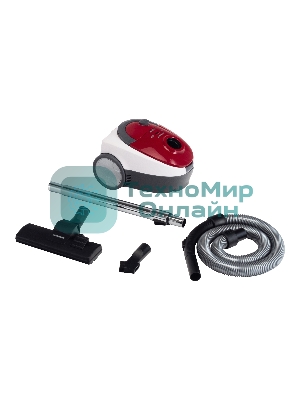 Пылесос Starwind SCB1114 красный/белый, 300/1800 Вт, уборка сухая, пылесборник мешок 2 л