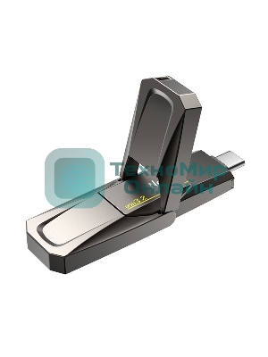 Флешка USB Netac US5 (NT03US5C-256G-32TA), 256Gb, USB 3.2/TypeC, R/W/ 550/500, черный