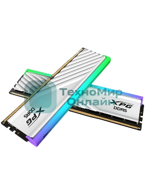 Оперативная память XPG Lancer Blade, DDR5, 32GB (2x16GB), 6400MHz, CL32, DIMM, с радиаторами, RGB, белый