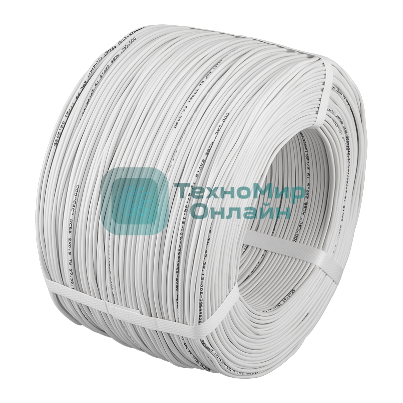 Кабель сигнальный КСВВ Rexant 2х0,5мм ССА, бухта 500 м