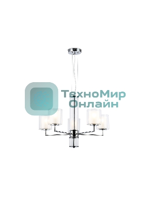 Люстра Ambrella light LH56001/5 СH/FR хром/белый матовый E14*5 max 40W D640*1260