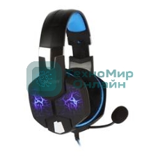 Гарнитура SmartBuy Rush Taipan чёрный-синий, проводная, USB, подсветка