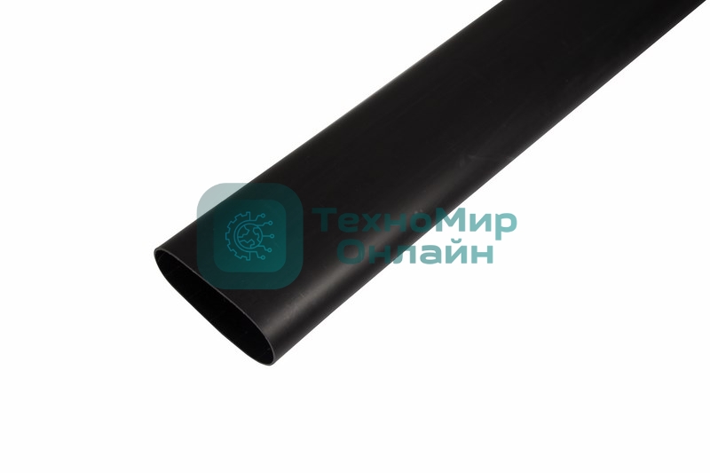 Термоусаживаемая трубка клеевая Rexant 75,0/22,0 мм, (3-4:1) черная, упаковка 2 шт. по 1 м