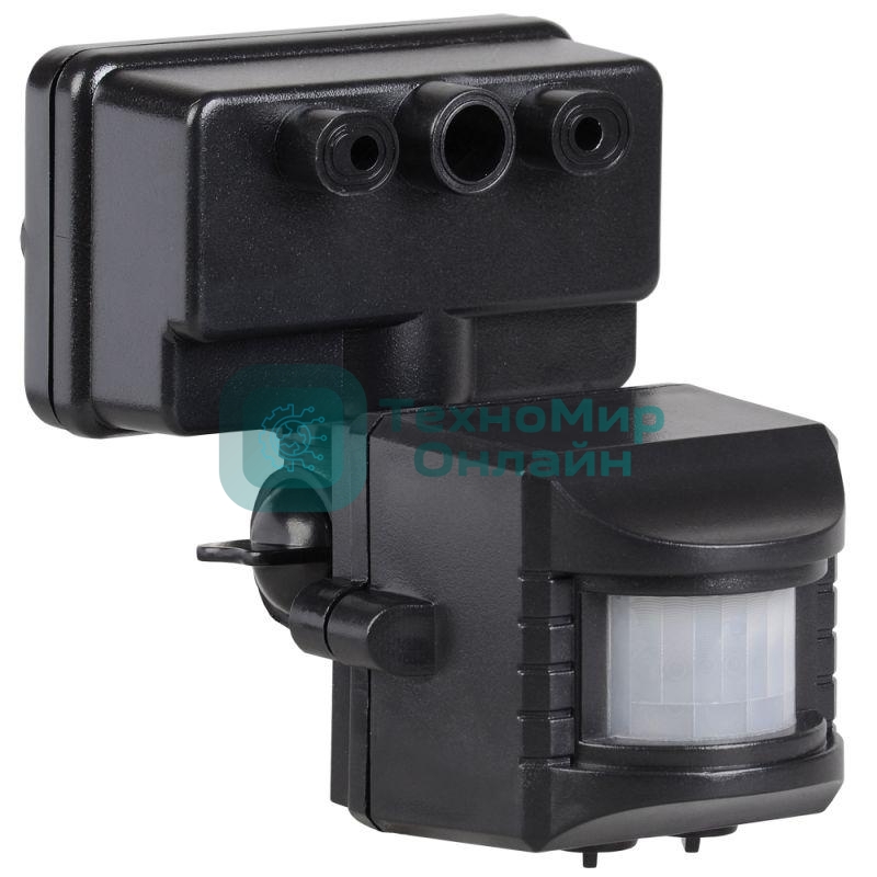 Датчик движения IEK LDD13-019-1100-002 ДД 019 черный, макс. нагрузка 1100Вт, угол обзора 120град., дальность 12м, IP44