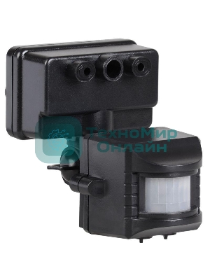 Датчик движения IEK LDD13-019-1100-002 ДД 019 черный, макс. нагрузка 1100Вт, угол обзора 120град., дальность 12м, IP44