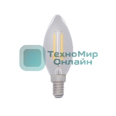 Лампа светодиодная филаментная Rexant Свеча CN35 7.5 Вт 600 Лм 4000K E14 прозрачная колба