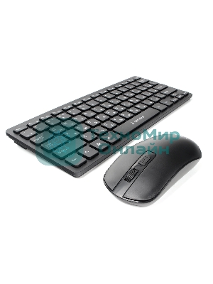 Комплект клавиатура+мышь Gembird KBS-9100 беспроводной, USB, 1600 DPI, чёрный
