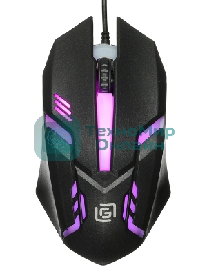 Мышь проводная Oklick 396M INSOMNIA черный, 1000 dpi, USB, кнопки - 3