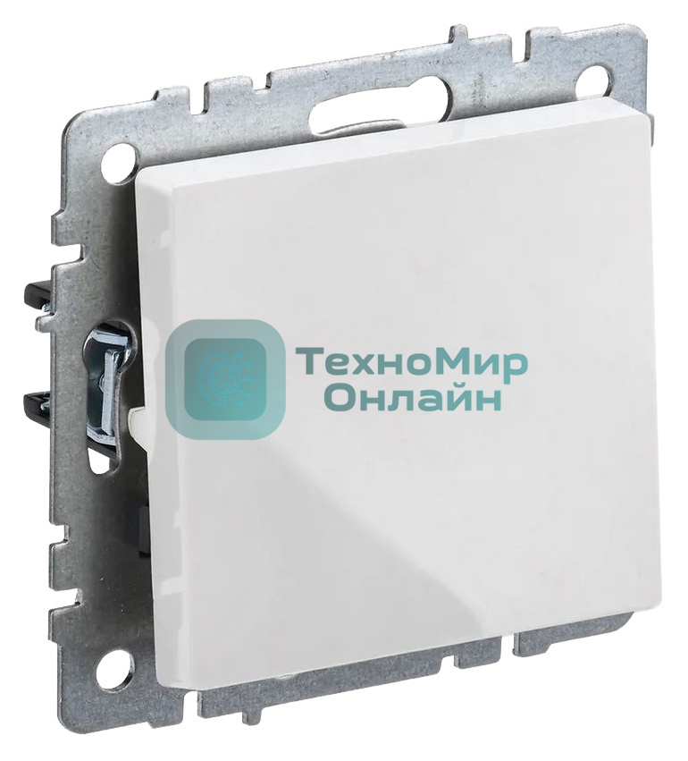 Выключатель 1-кл. прох. IEK BRITE 10А ВС10-1-6-БрБ белый