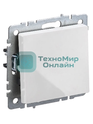 Выключатель 1-кл. прох. IEK BRITE 10А ВС10-1-6-БрБ белый