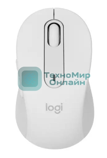 Мышь беспроводная Logitech Signature M650 белый, 4000 dpi, радиоканал, Bluetooth, USB, кнопки - 5