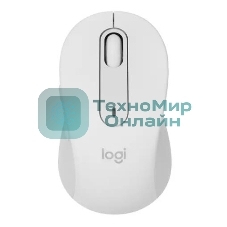 Мышь беспроводная Logitech Signature M650 белый, 4000 dpi, радиоканал, Bluetooth, USB, кнопки - 5