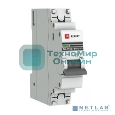 Выключатель автоматический модульный 1п C 25А 4.5кА ВА 47-63 PROxima EKF mcb4763-1-25C-pro