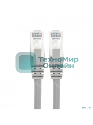 Патч-корд F/UTP Rexant cat.5e, RJ45-RJ45, 26AWG, ZH нг(А)-HF, серый, 1 м
