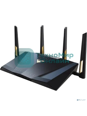 Маршрутизатор ASUS RT-BE88U, черный/желтый, 90IG08V0-MO3N0V