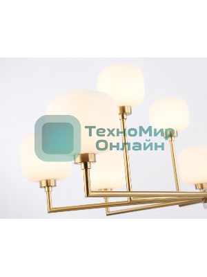 Люстра Ambrella light LH53019/12 BS/FR латунь/белый матовый G9*12 max 40W D910*680
