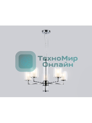 Люстра Ambrella light LH56001/5 СH/FR хром/белый матовый E14*5 max 40W D640*1260