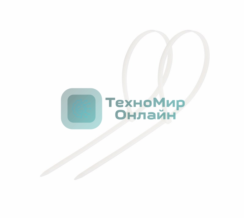 Хомут-стяжка кабельная нейлоновая Rexant 150 x3,6 мм, белая, упаковка 100 шт.