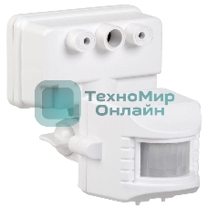 Датчик движения IEK LDD13-019-1100-001 ДД 019 белый, макс. нагрузка 1100Вт, угол обзора 120град., дальность 12м, IP44